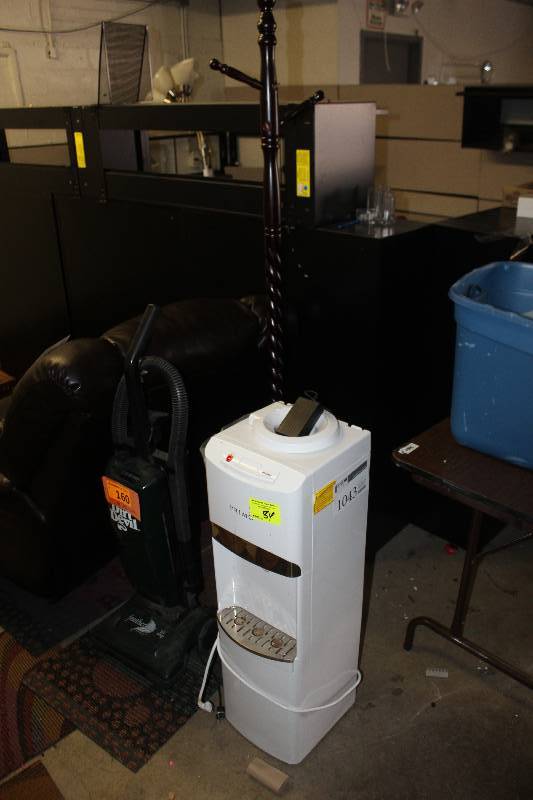 Dirt Devil Floor Vacuum, Cherry Wood Coat Rack, Primo Water Dispenser