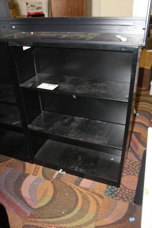 3-Shelf Metal Bookcase