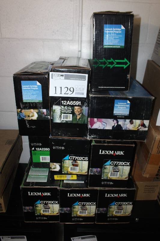 Lot of (10) Boxes of Printer Toner