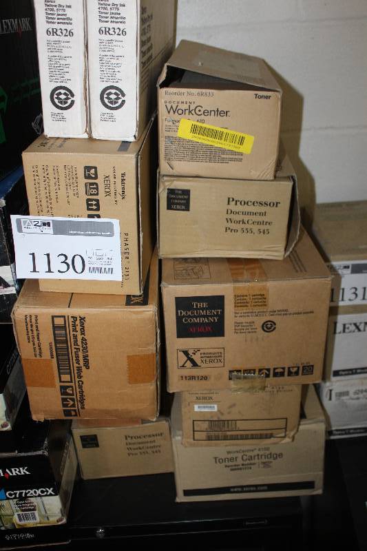 Lot of (10) Boxes of Printer Toner