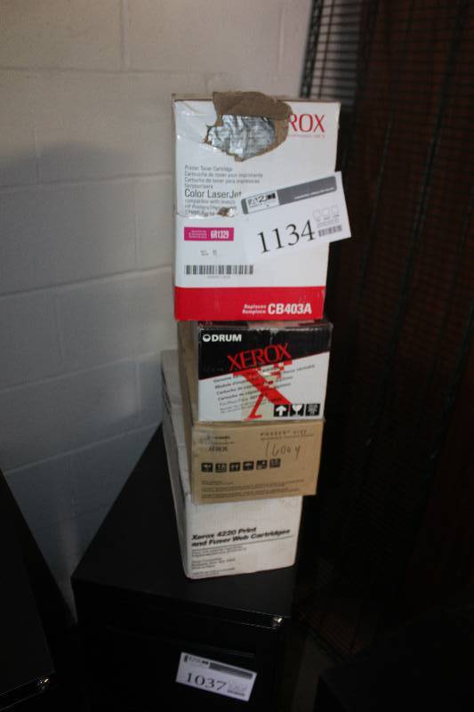 Lot of (4) Boxes of Printer Toner