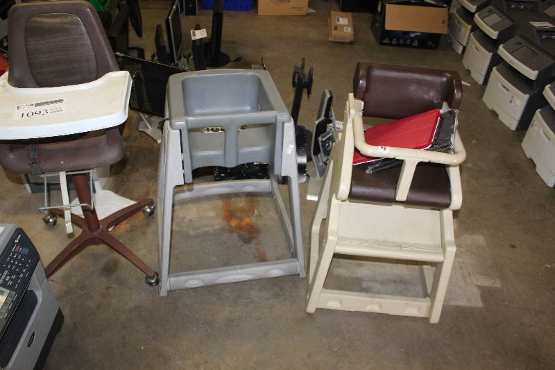 Lot of (3) Childrens High Chairs