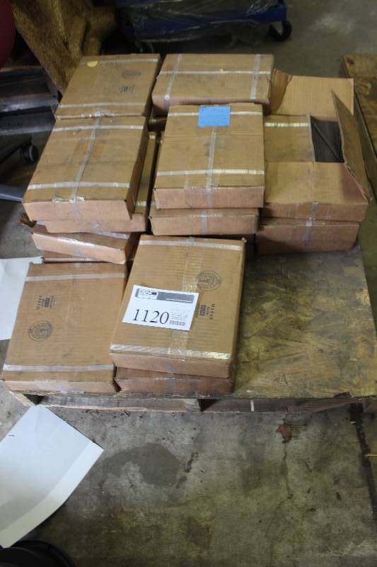 Pallet Lot of Boxes of Steel Rods