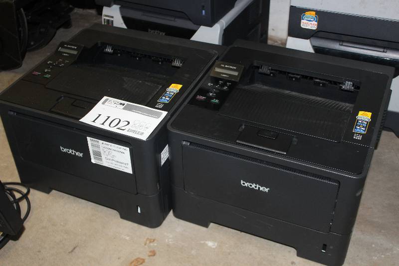 Lot of (2) Brother HL-5470DW WiFi Printers