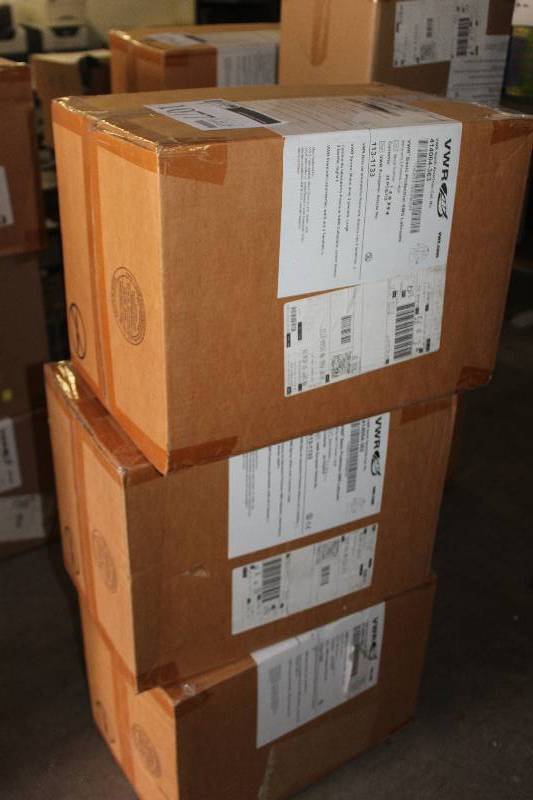 Lot of (3) Boxes of VWR Basic Protection SMS Labcoats w 3-Pockets