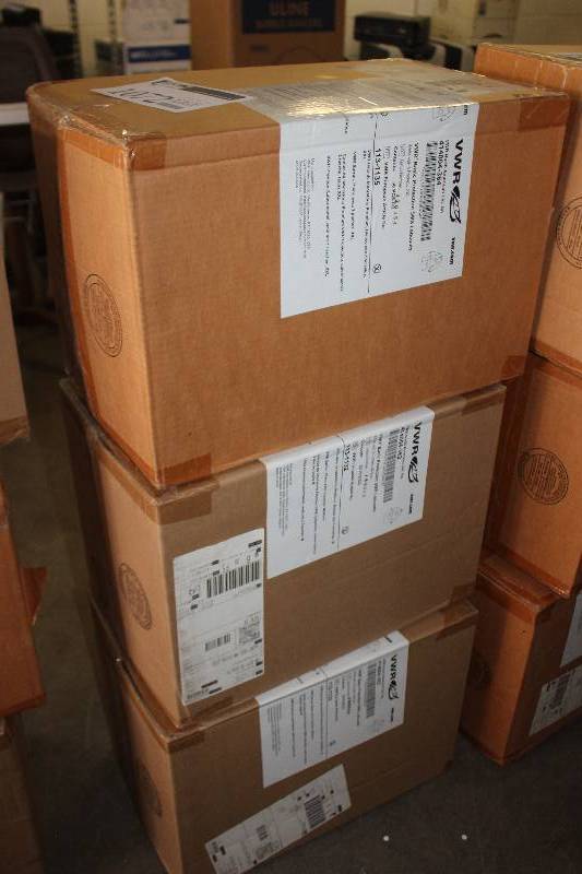 Lot of (3) Boxes of VWR Basic Protection SMS Labcoats w 3-Pockets