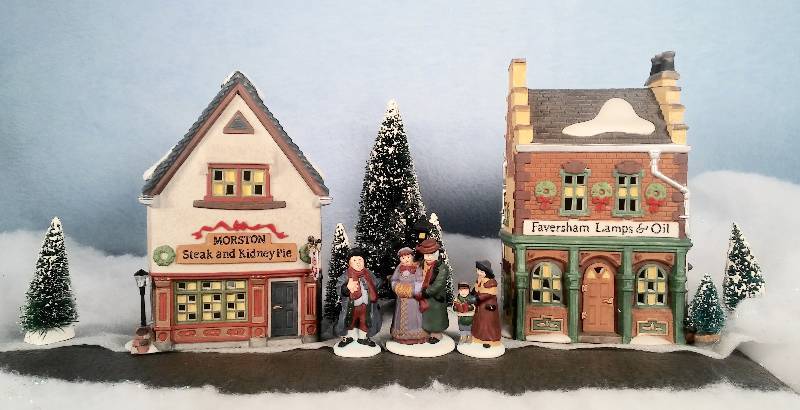lot 2 image: Dickens Village Series start a Tradition Set.   ADDED BONUS - SEE BELOW & PHOTOs 