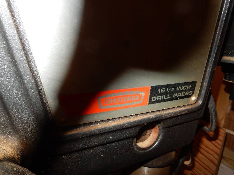lot 60 image: CRAFTSMAN,  Drill Press and table