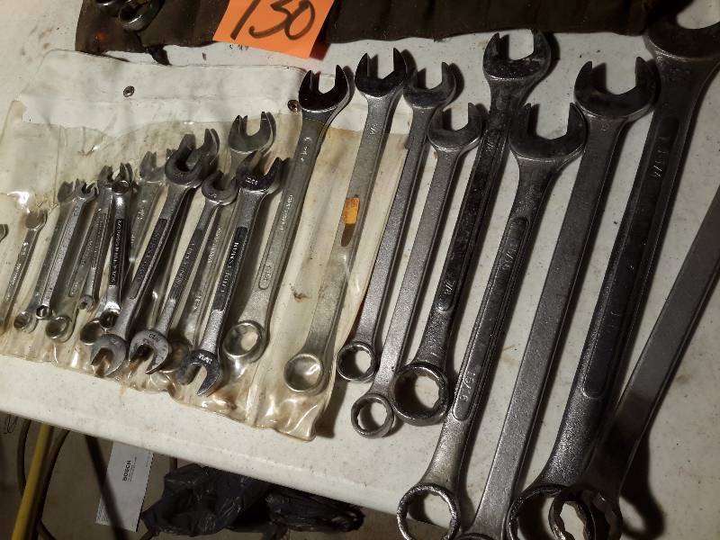 lot 130 image: Misc. Wrenches as pictured.
