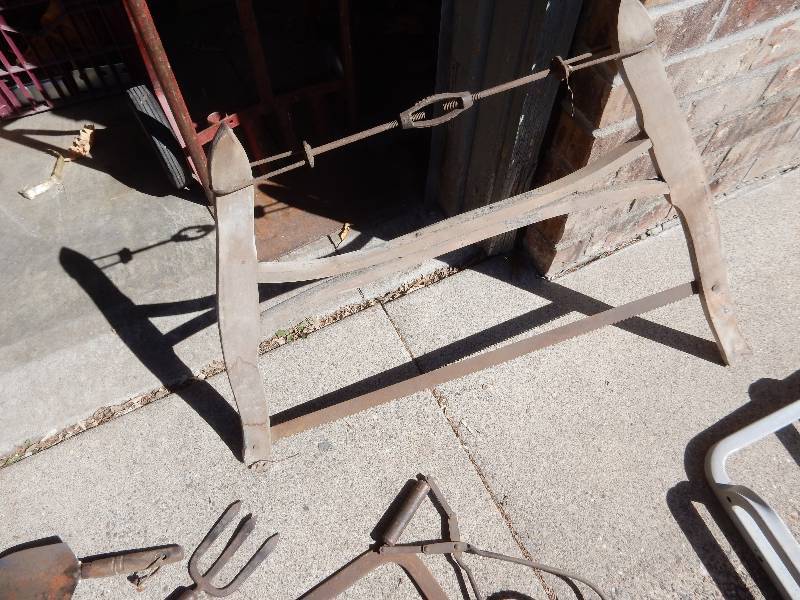 lot 232 image: Misc. Vintage Tools.. Cross Cut saw other items as pictured