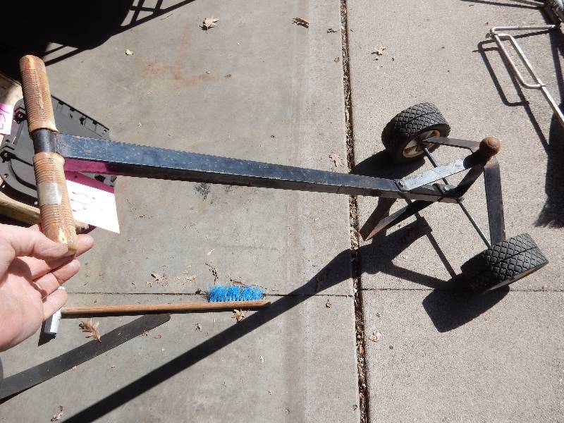 lot 240 image: Hand Cart for moving items with a ball.. 1 78 in ball..