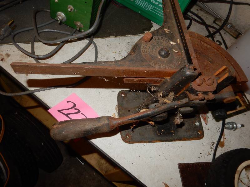 lot 223 image: Machine for Mitering Printers Rules