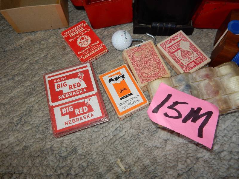lot 15M image: Poker Chips, Cards