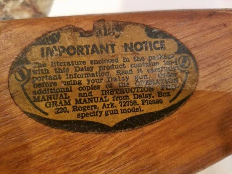 lot 12 image: Daisey BB Gun