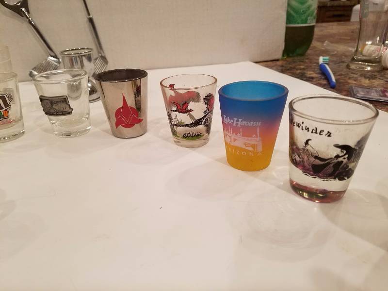 lot 11 image: Assortment of Whiskey Shot glasses