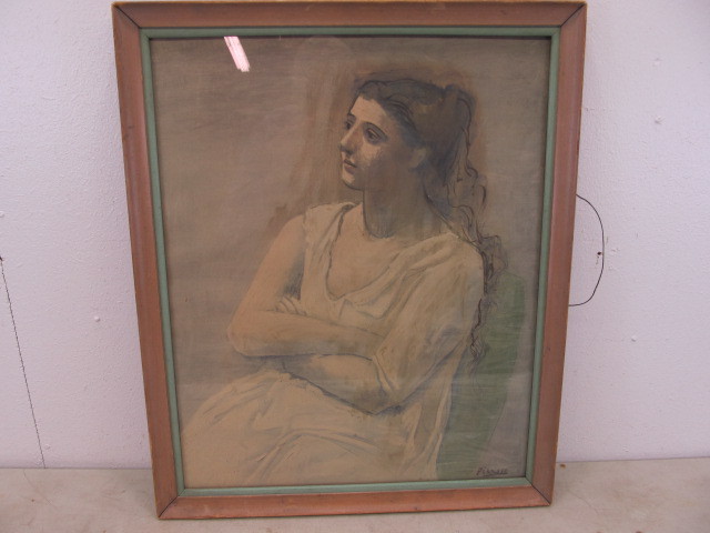 lot 13 image: Framed Vintage Picasso Print