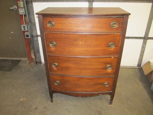 Antique Bow Front Dresser Little Canada Estate Auction