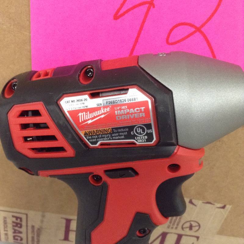 Milwaukee 2462-20 M12 Li-Ion 14 in  Cordless Impact Driver  never used Tool only