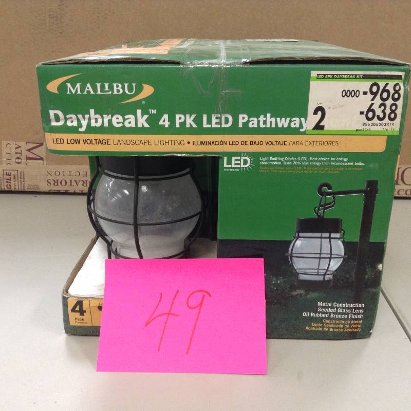 Malibu Daybreak 4 PK LED Pathway lights