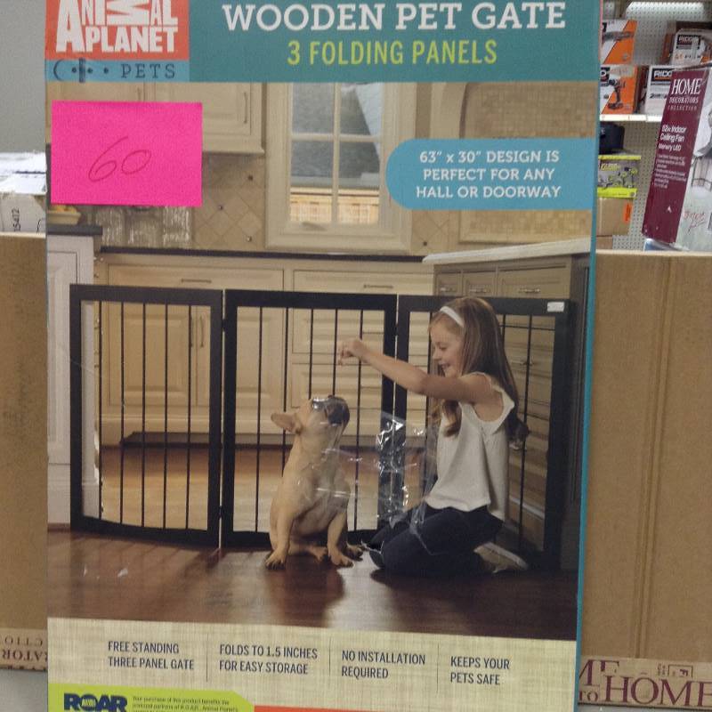 Animal Planet Wooden Pet Gate New