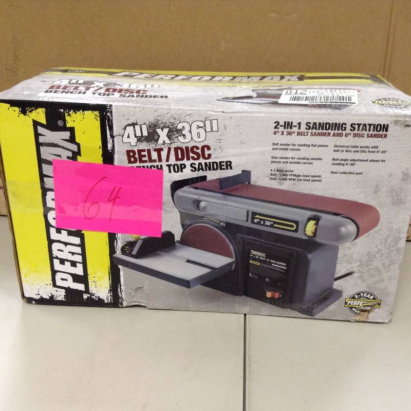 Performax 4 x 6 BeltDisc Sander New