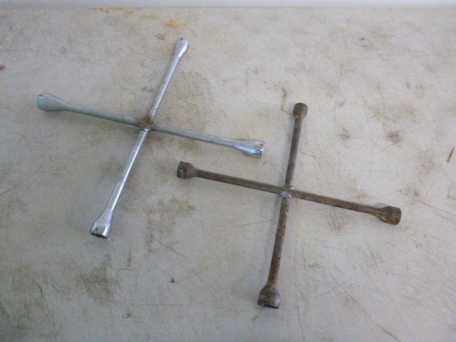 lot 69 image: 2 4-Way Lug Wrenches