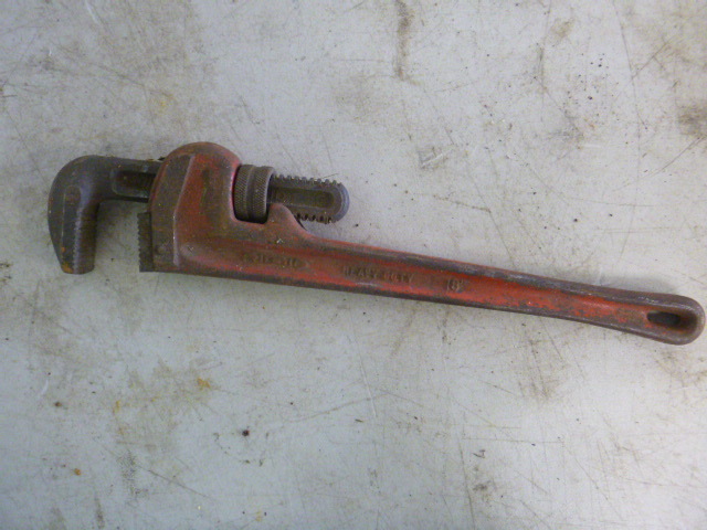 lot 145 image: Ridgic Pipe Wrench