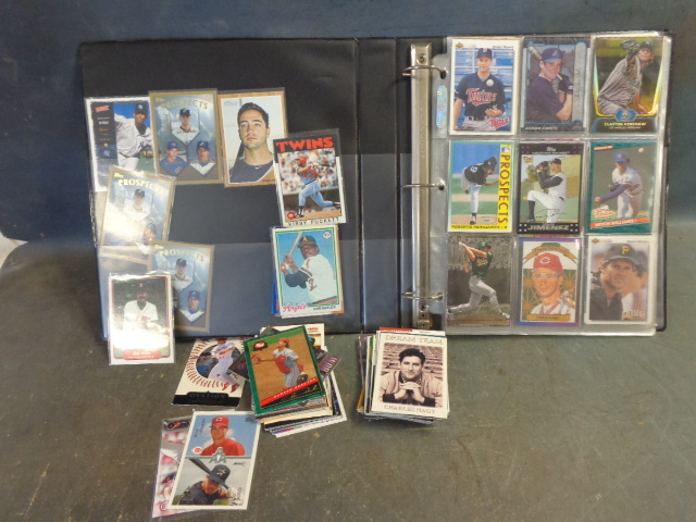 lot 23 image: Baseball cards and 3 Ring Binder