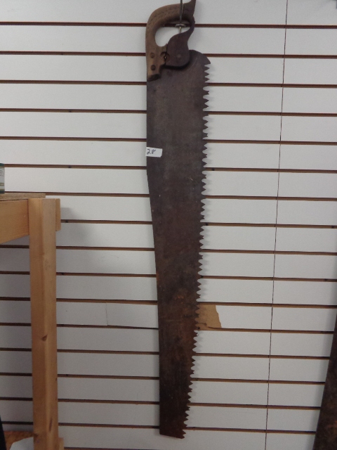 lot 28 image: Antique Logging Saw