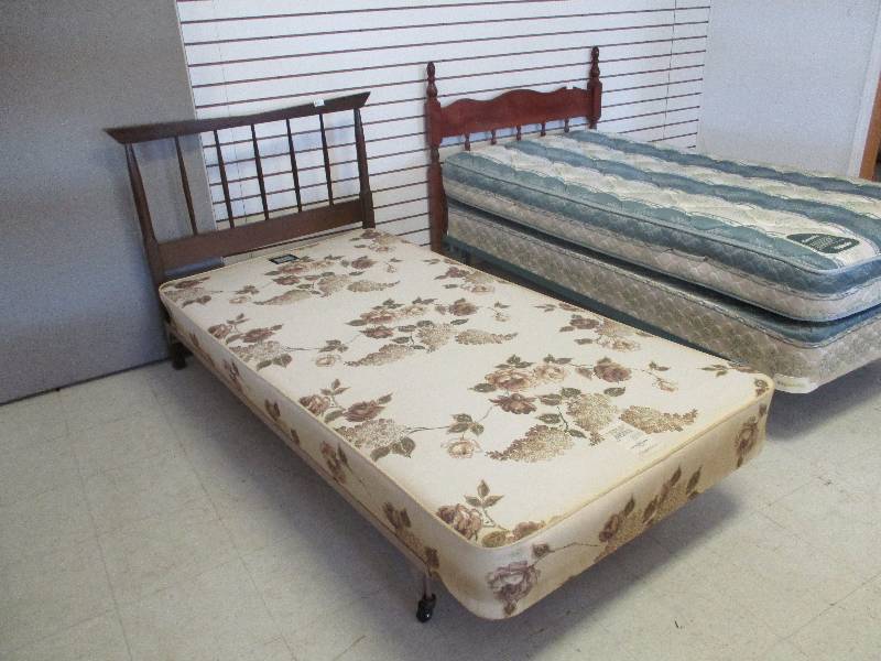 lot 62 image: Twin Size Head Board and Frame