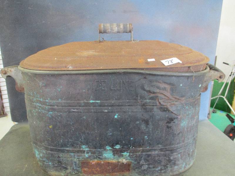 lot 78 image: Vintage Copper Boiler