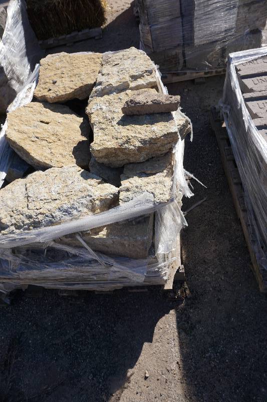 Pallet of Limestone Wall Stone