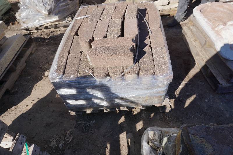 Pallet of Anchor Brown Bullet Pavers