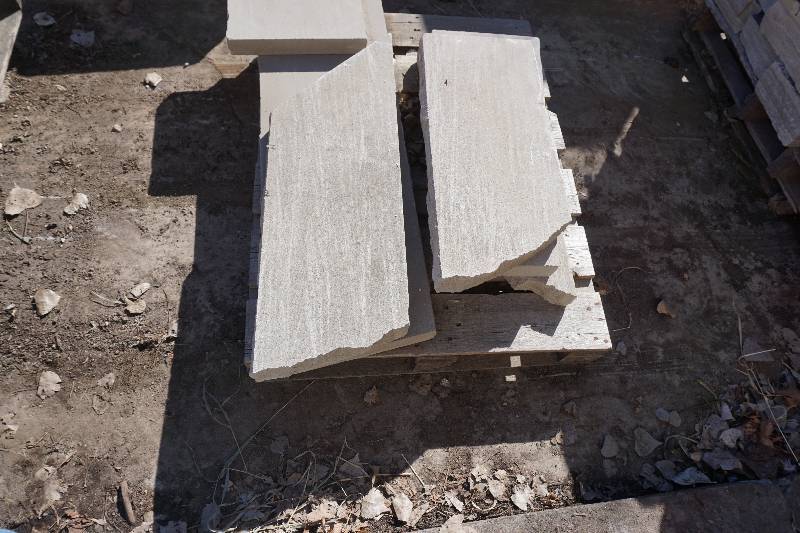 Pallet of Assorted Indiana Limestone Sils