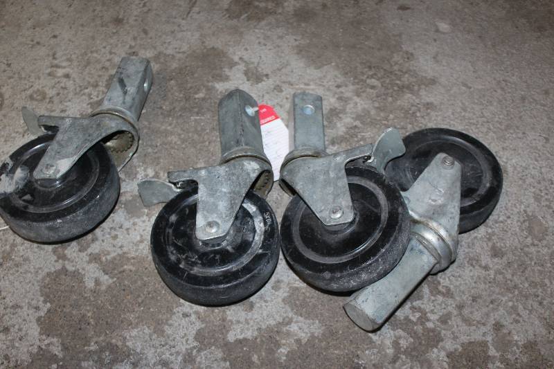 lot 193 image: Lot of (4) Scaffolding Casters