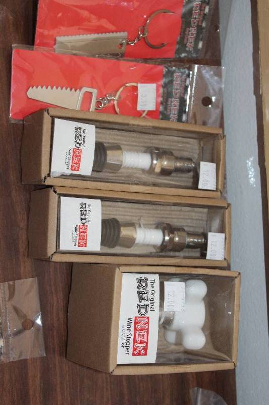 lot 212 image: Lot of (5) Carson The Original Rednek Wine Stoppers
