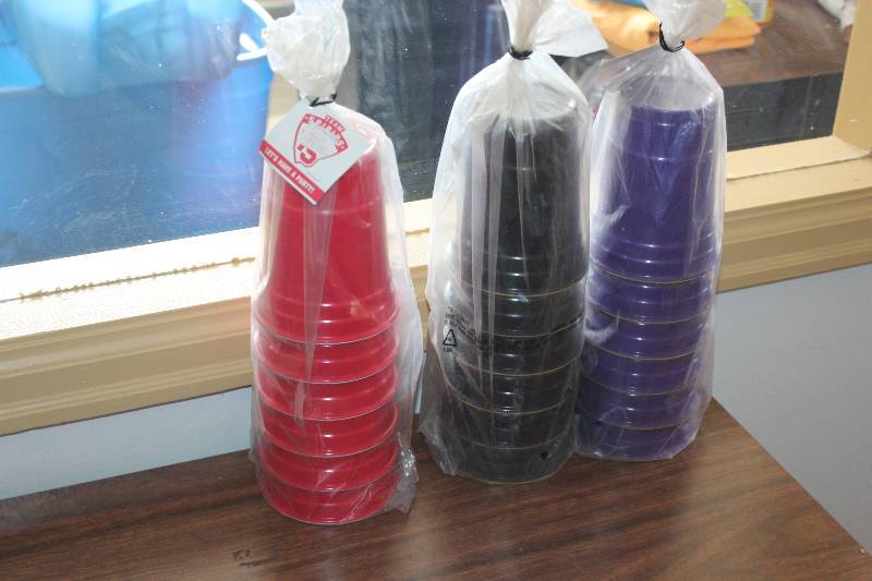 lot 217 image: Lot of (3) Sets of Carson Team Spirits Cups