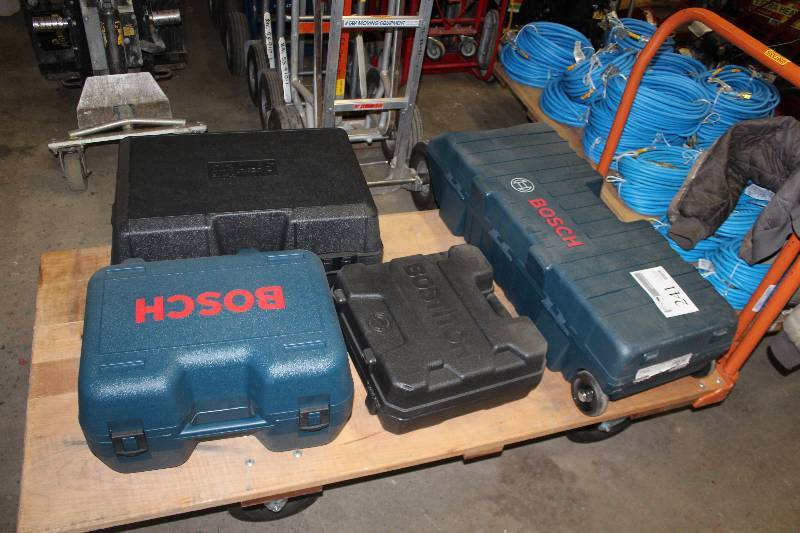 lot 241 image: Lot of (4) Bosch Tools Cases