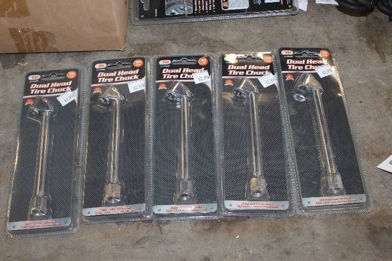 lot 255 image: Lot of (5) IIT Dual Head Tire Chuck in Blister Packaging