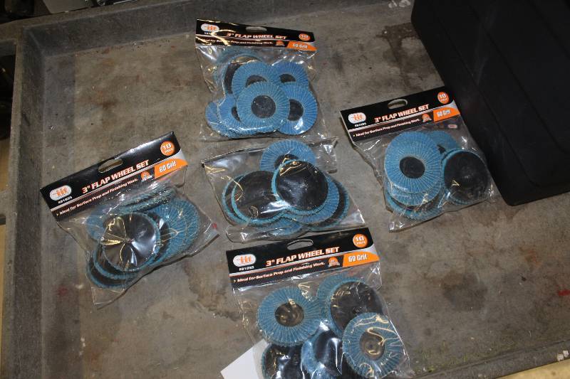 lot 254 image: Lot of (5) 10-Piece 3in. Flapper Wheel Set