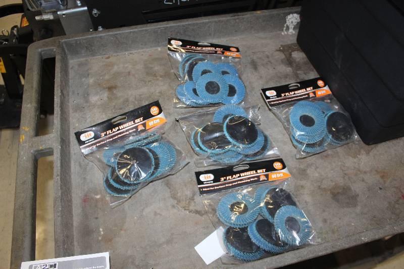 lot 253 image: Lot of (5) 10-Piece 3in. Flapper Wheel Set