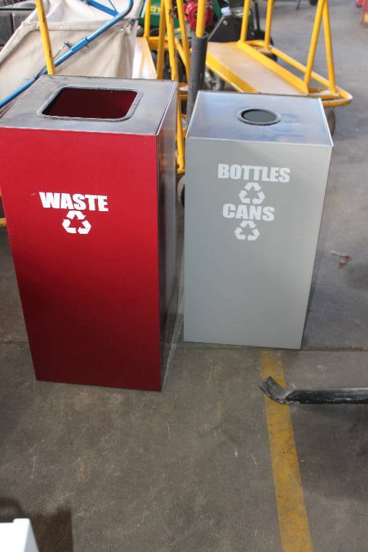 lot 284 image: Lot of (2) Commercial Outdoor Collection Bins