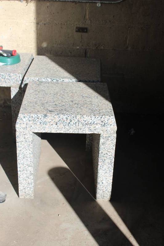 lot 178 image: Lot of (2) Marble Bench