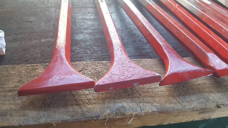 lot 288 image: Lot of (9) Hex Head Chisel Jack Hammer Bits
