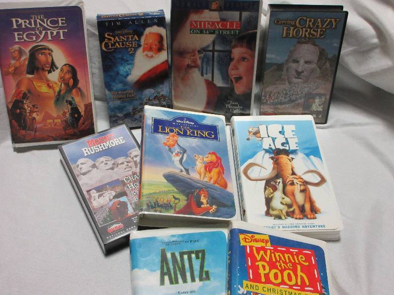 lot 13 image: 7 Disney VHS and 2 Crazy Horse VHS