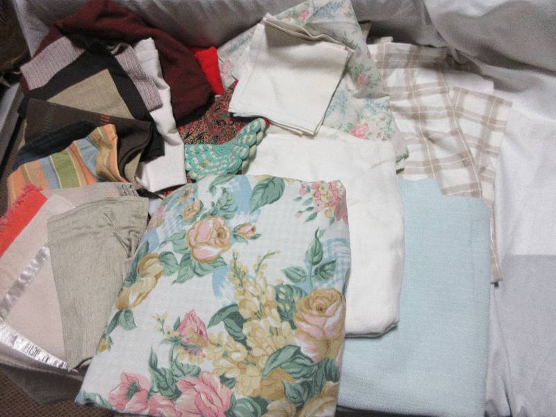 lot 50 image: Misc. Box of  Linens