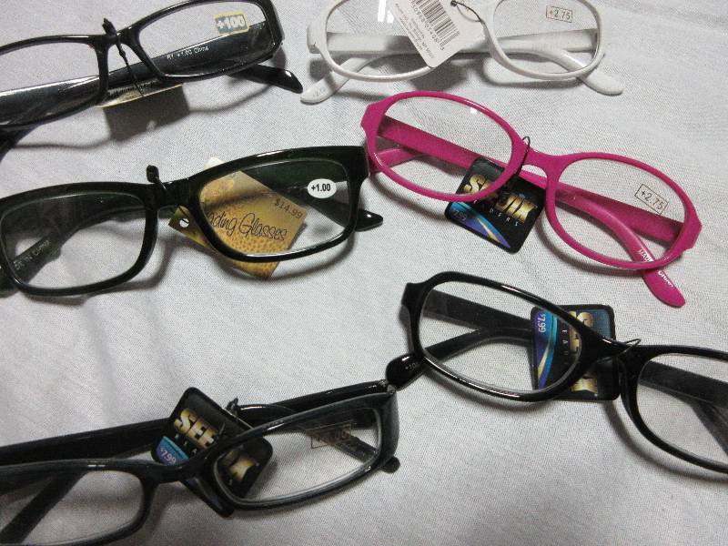 lot 54 image: NEW Six pair of Cheater Glasses