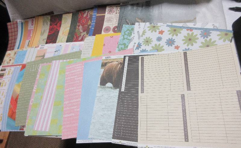lot 60 image: NEW 50 Sheets of Scrap Booking Pages.
