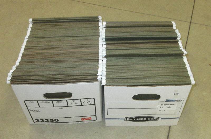 lot 108 image: 2 BOXES OF FILE FOLDERS