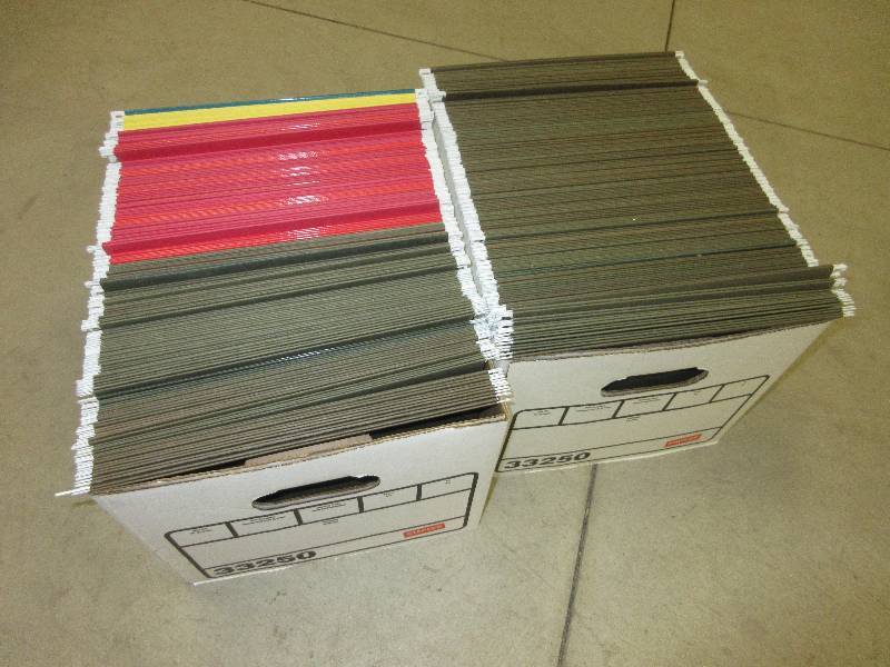 lot 110 image: 2 BOXES OF FILE FOLDERS